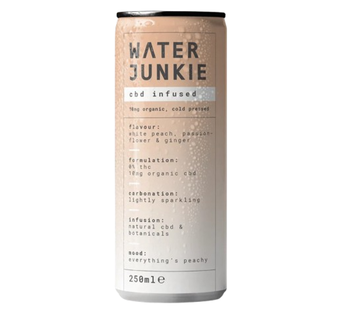 WaterJunkie CBD Infused White Peach Passionflower & Ginger