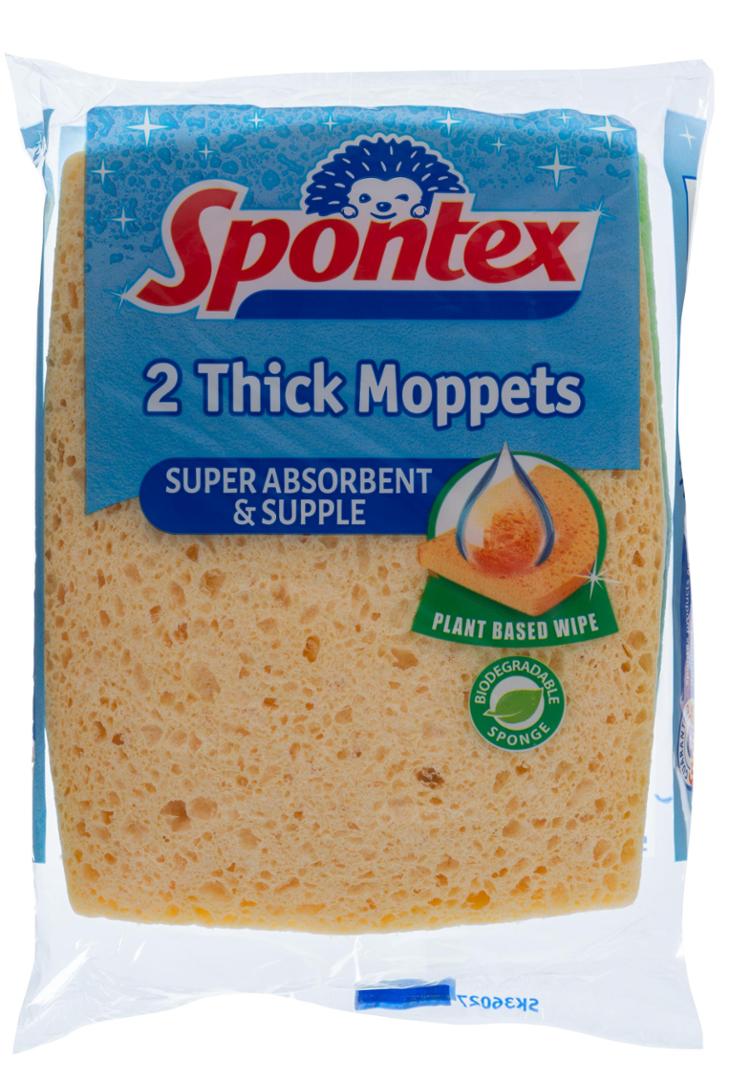 Spontex Thick Moppets 2pk