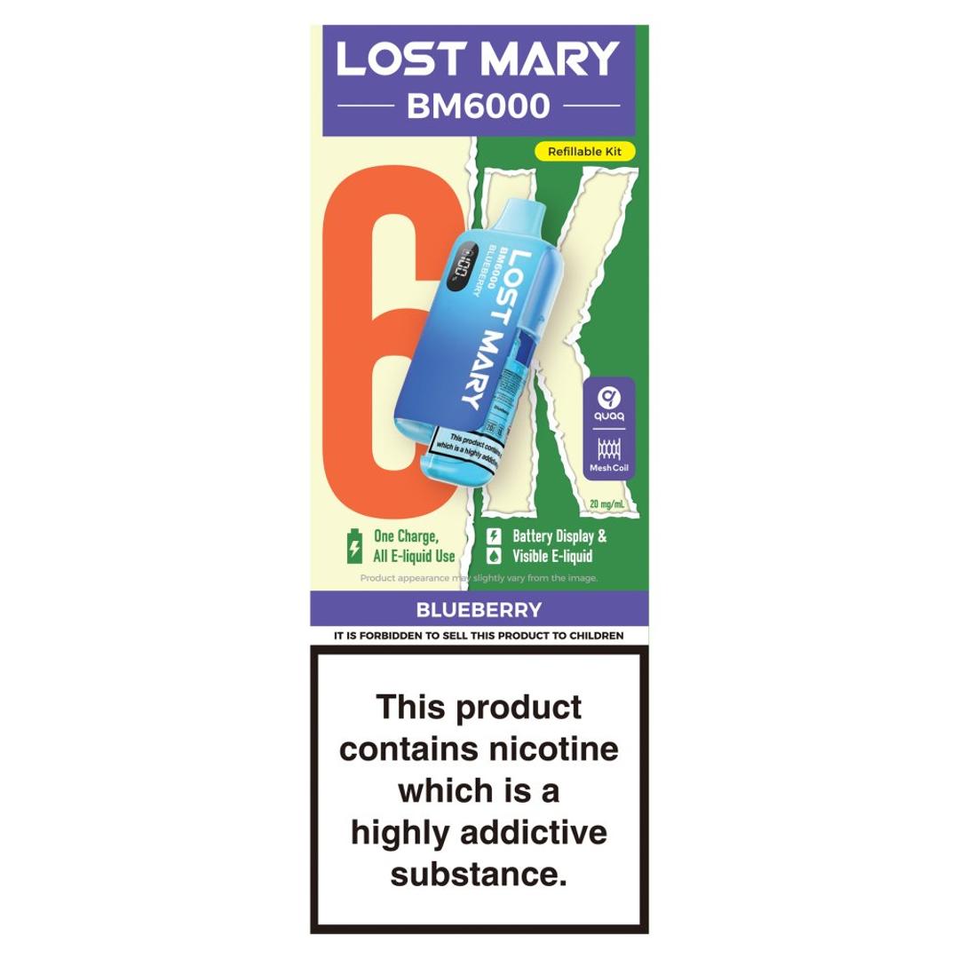 Lost Mary BM6000 Blueberry Refillable Kit