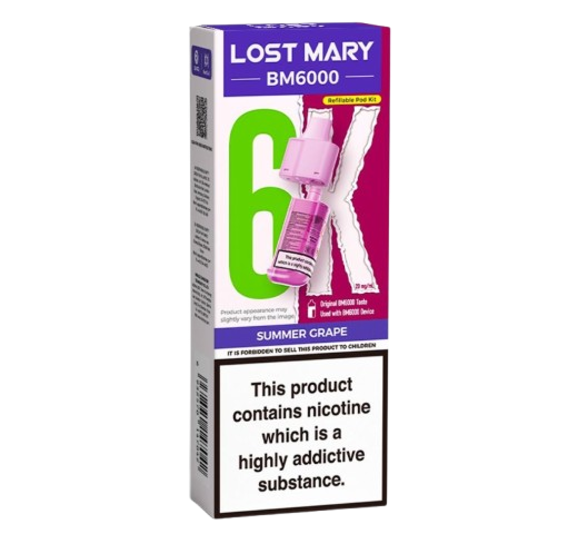 Lost Mary BM6000 6K Summer Grape Refill Pack