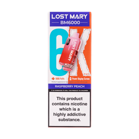 Lost Mary BM6000 6K Raspberry Peach