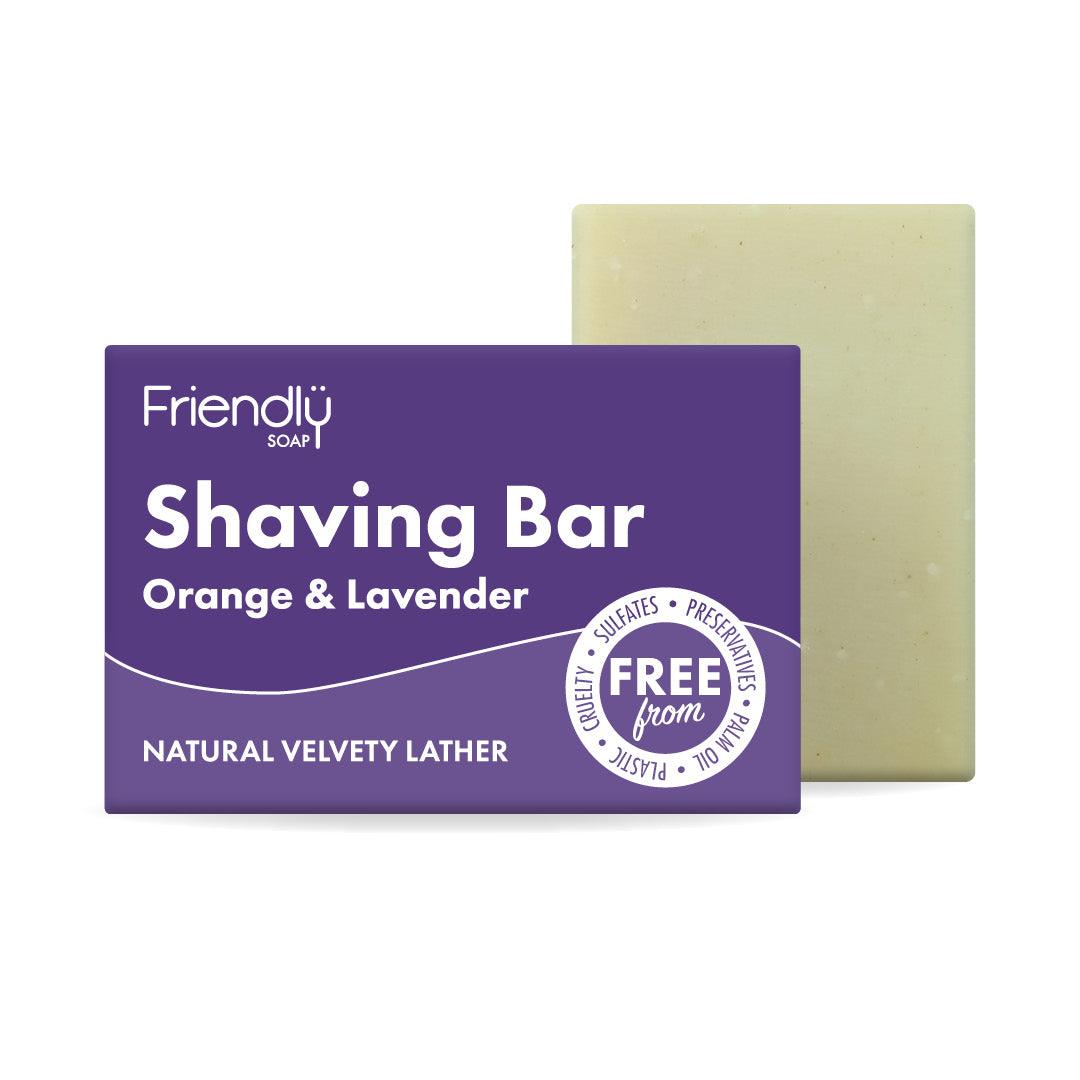 Friendly Soap Shaving Bar Orange & Lavender