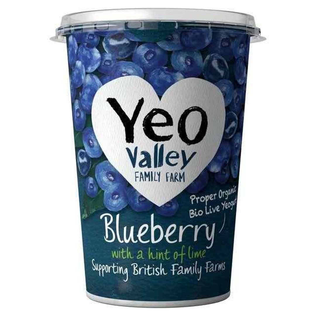 Yeo Valley Organic Blueberry Yogurt with a Hint of Lime