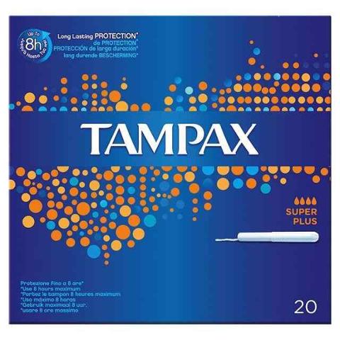 Tampax Super Plus Tampons Applicator 20pk