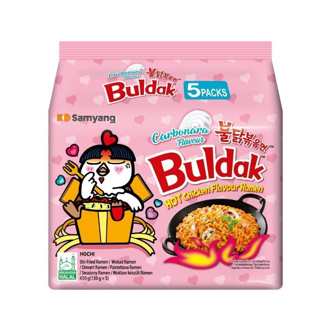 Samyang Buldak Carbonara Spicy Ramen Hot Chicken Flavour 5pk