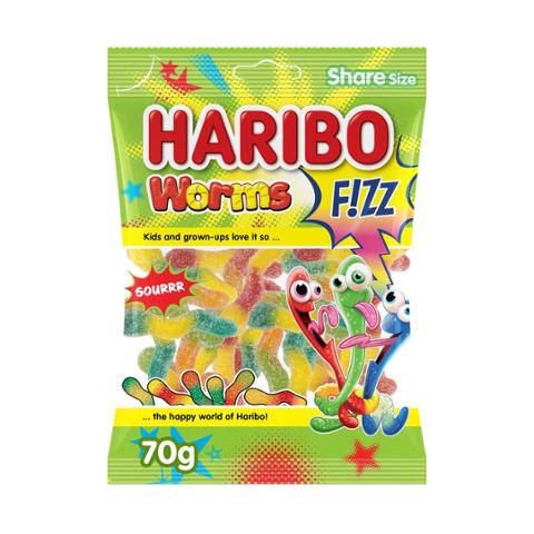 Haribo Fizz Worms Halal