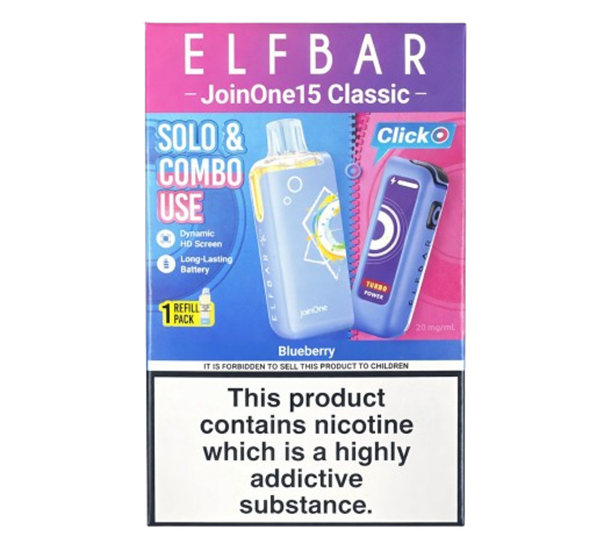 Elfbar JoinOne15 Classic Blueberry Refill Pack