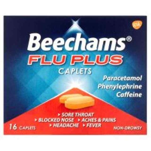 Beechams Flu Plus Caplets 16pk