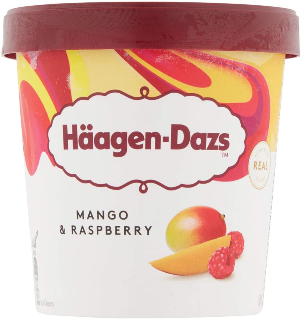 Haagen-Dazs Mango and Raspberry Ice Cream