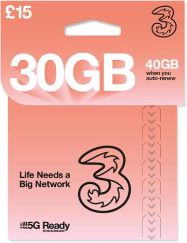 Thee 30GB Simcard