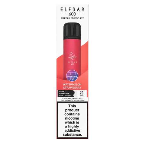 Elf bar 600 Watermelon Strawberry Prefilled Pod Kit
