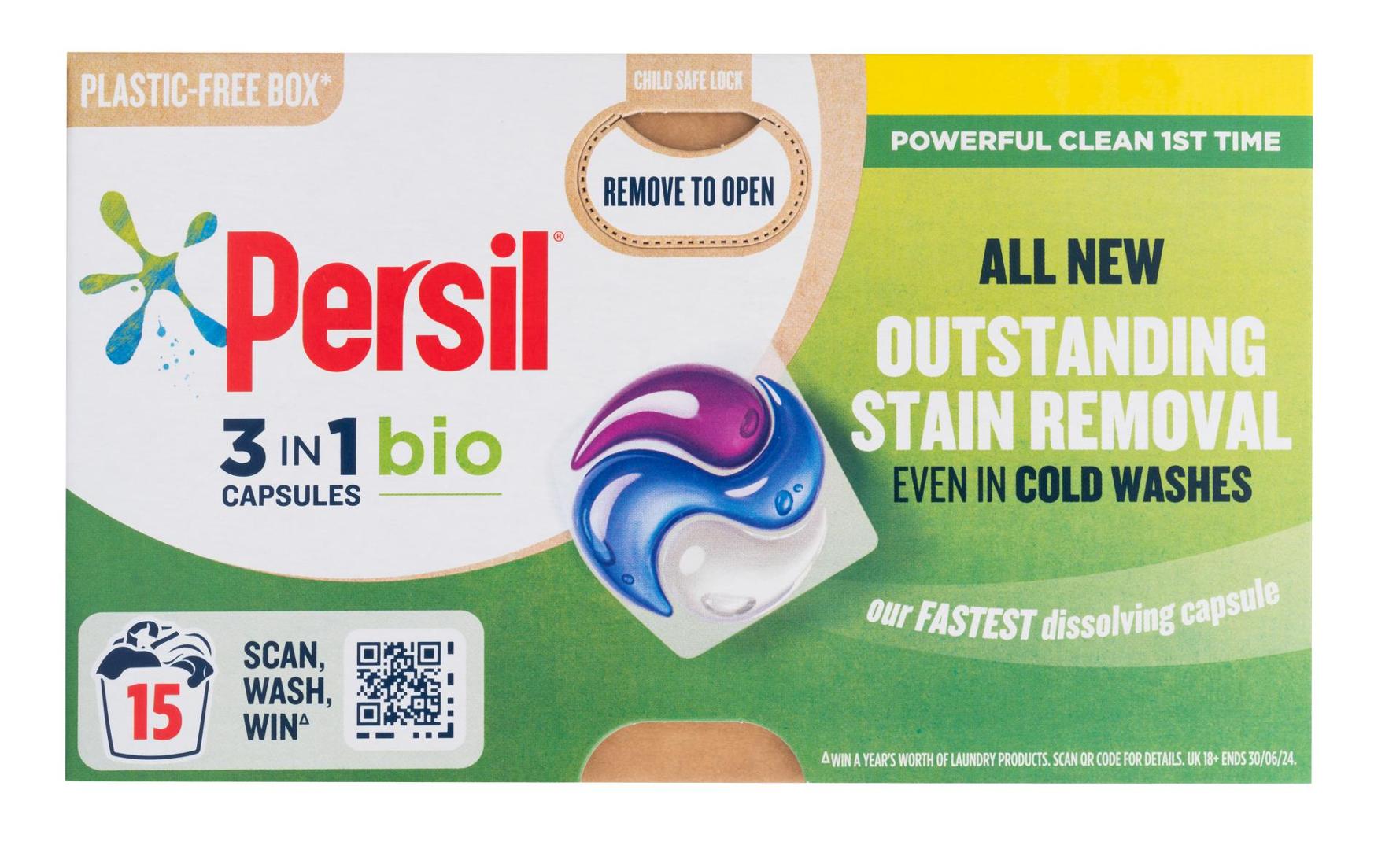 Persil 3 in 1 Washing Capsules Bio 15 Washes