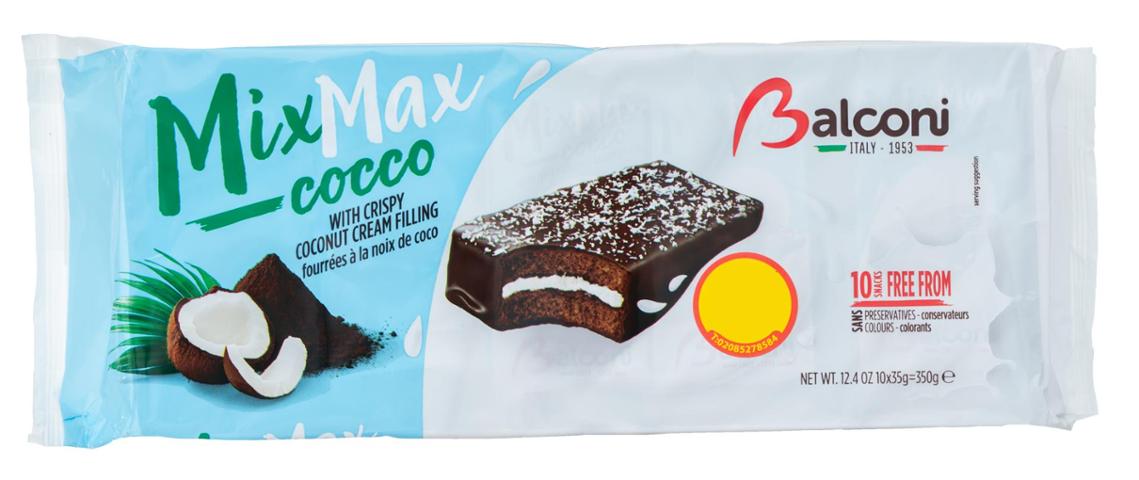 Balconi MixMax Cocco with Crispy Coconut Cream Filling