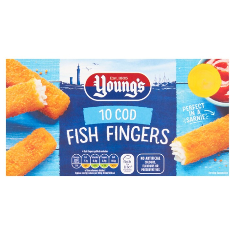 Young's 10 Cod Fish Fingers