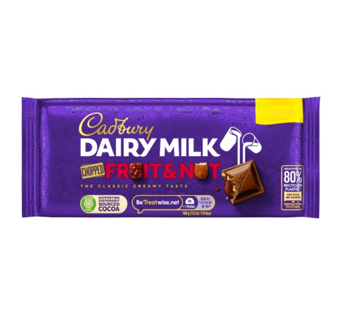 Cadbury Dairy Milk Chopped Fruit & Nut