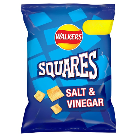 Walkers Squares Salt & Vinegar