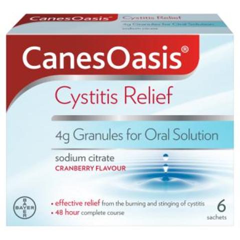 Canes Oasis Cystitis Relief 4g Granules for Oral Solution