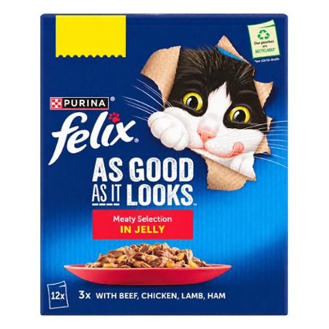 Felix As Good As It Looks Meaty Selection in Jelly 12pk