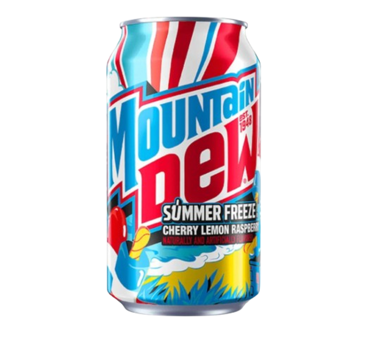 Mountain Dew Summer Freeze Cherry Lemon Raspberry