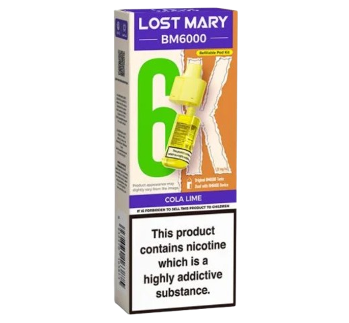 Lost Mary BM6000 Cola Lime Refillable Pod Kit