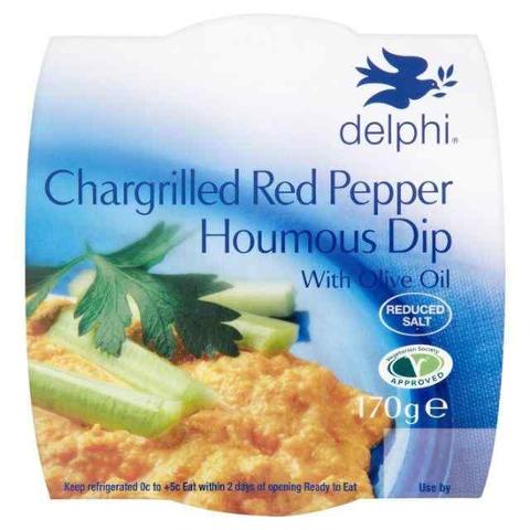 Delphi Chargrilled Red Pepper Houmous Dip