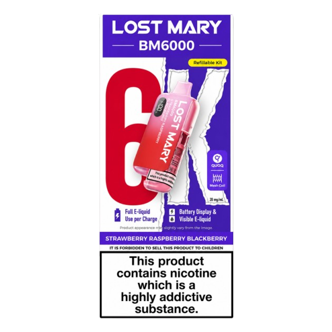 Lost Mary BM6000 Strawberry Raspberry Blackberry