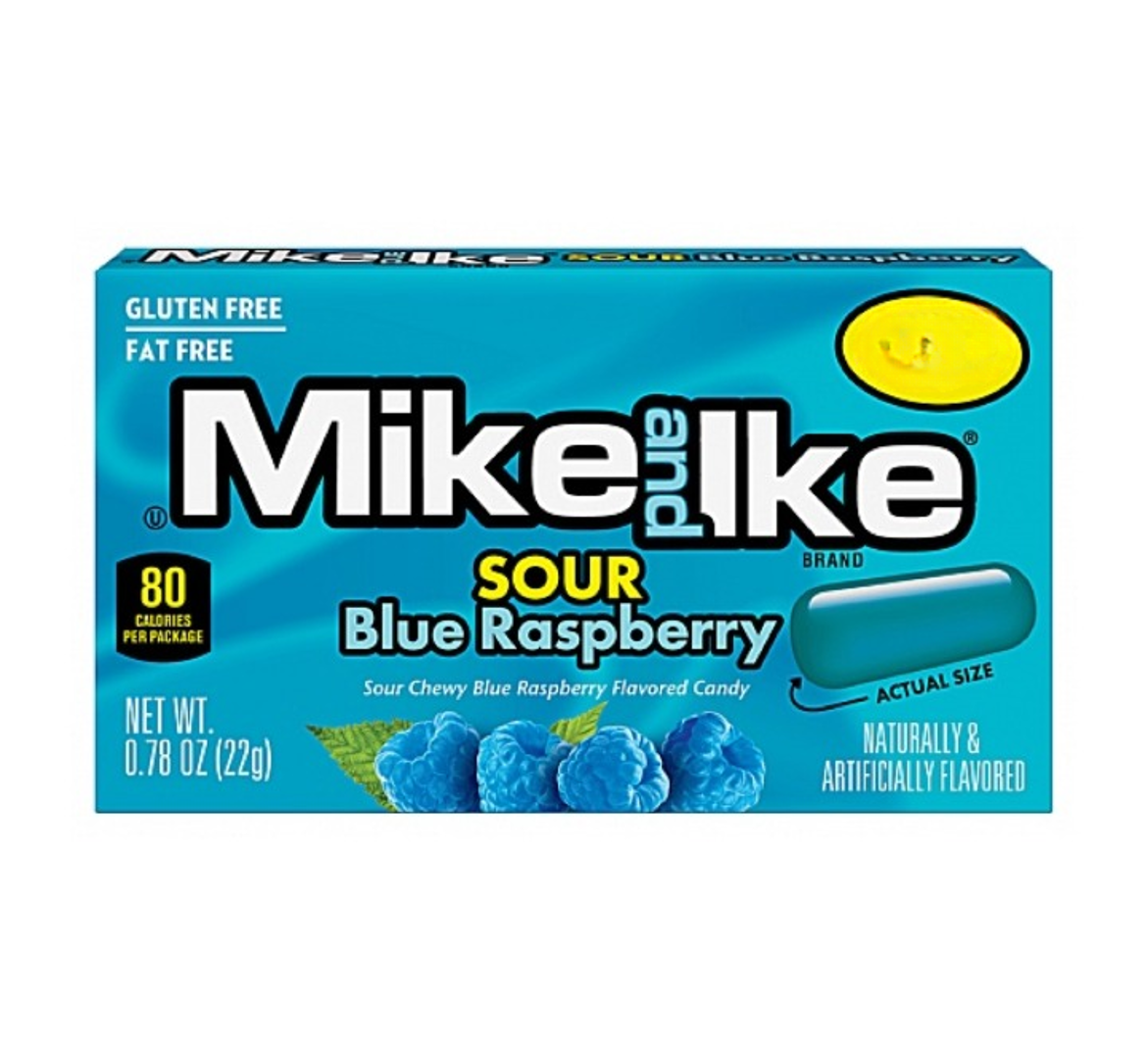 Mike And Ike Sour Blue Raspberry Raspbery