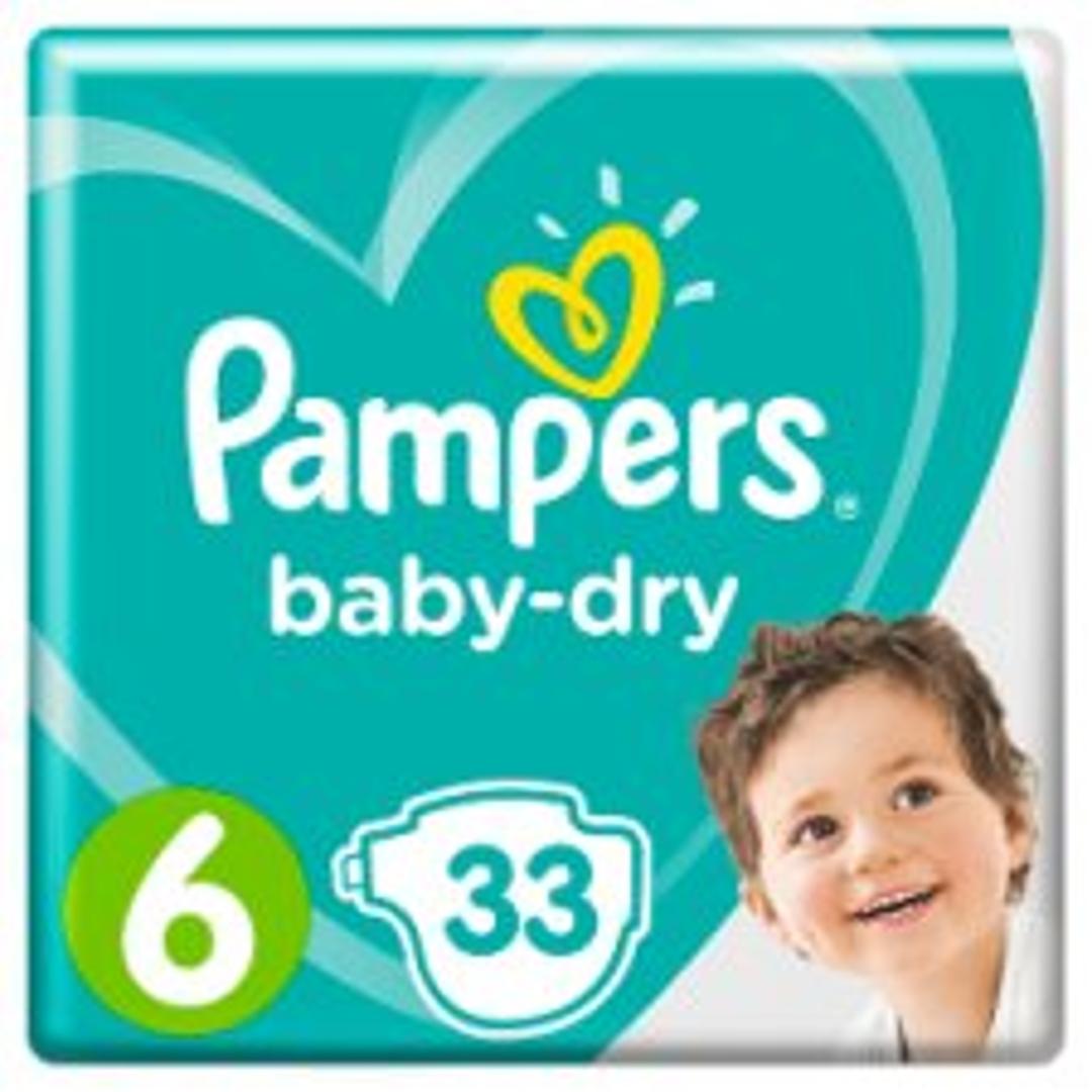Pampers Baby Dry Size 6 Essential Pack 33 Nappies