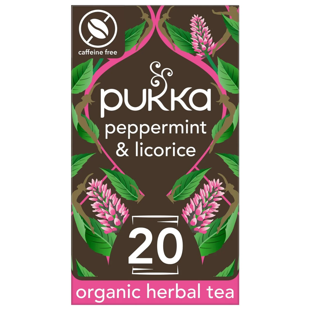 Pukka Peppermnt & Licorice Organic Herbal Tea 20pk