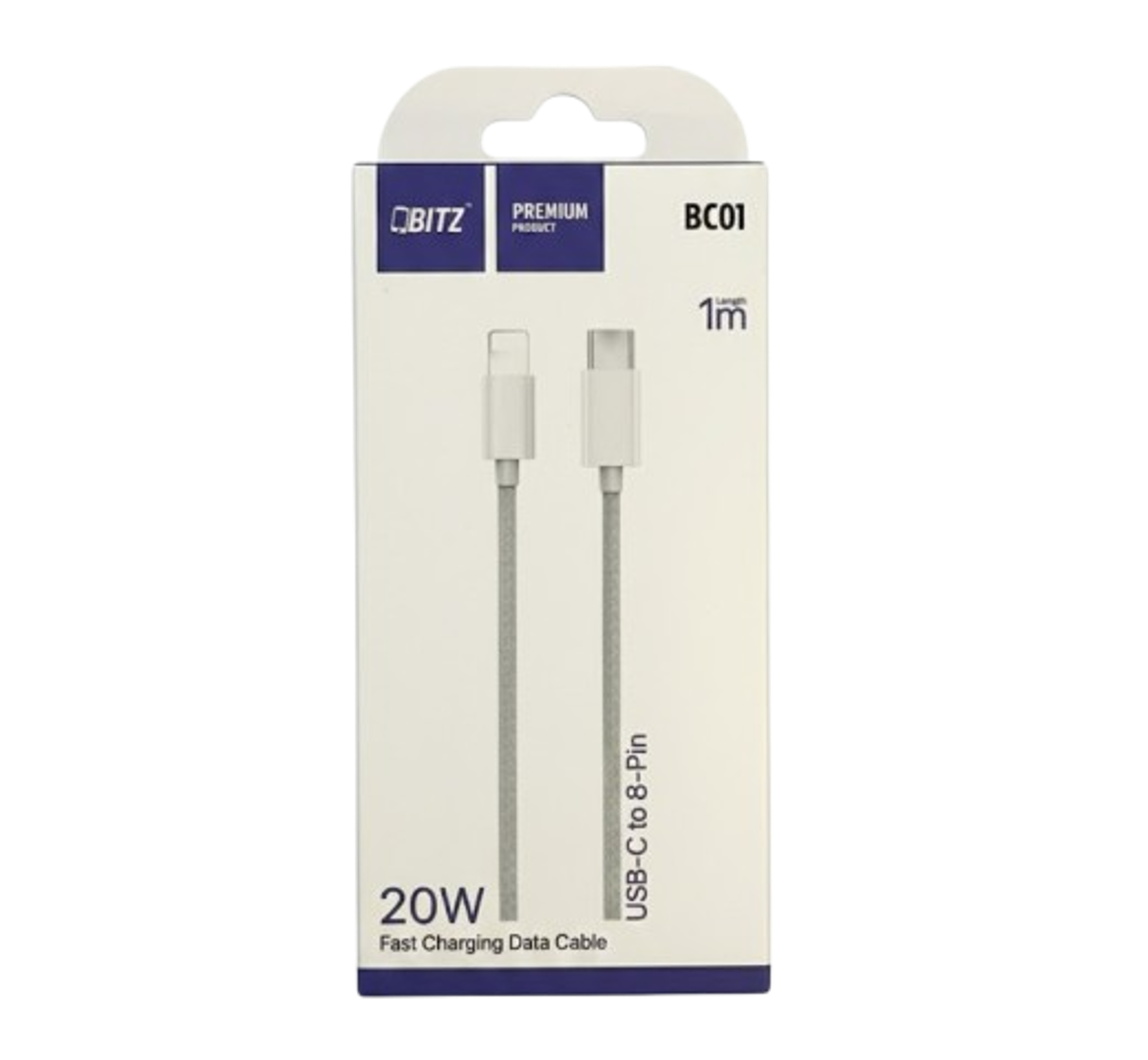 Bitz 20W USB-C to 8-Pin 1m