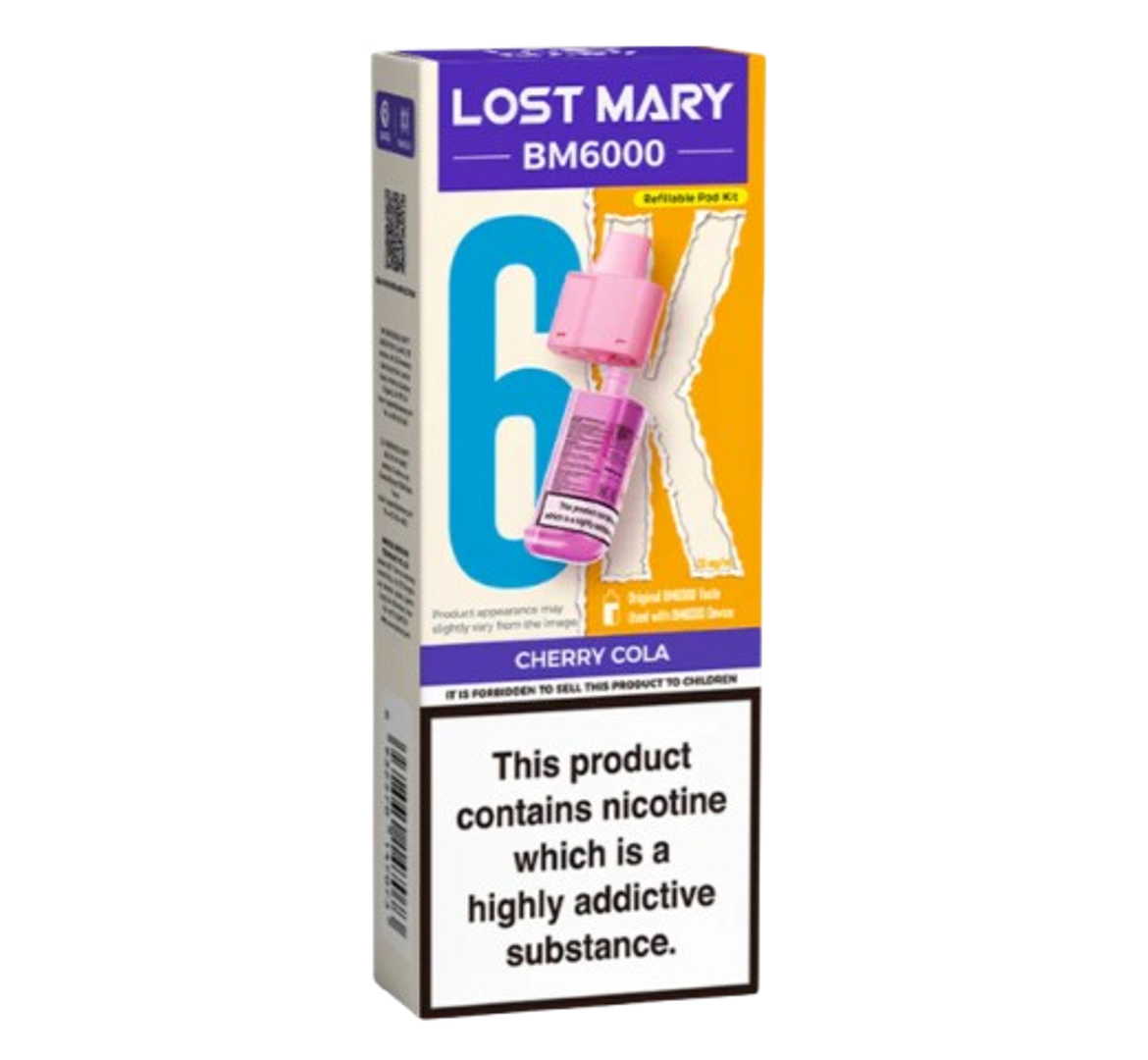 Lost Mary BM6000 6K Cherry Cola Refillable Pod Kit