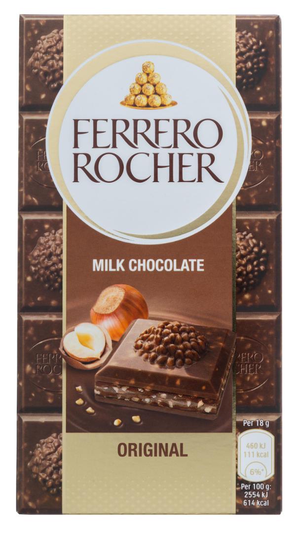 Ferrero Rocher Original Milk Chocolate Bar