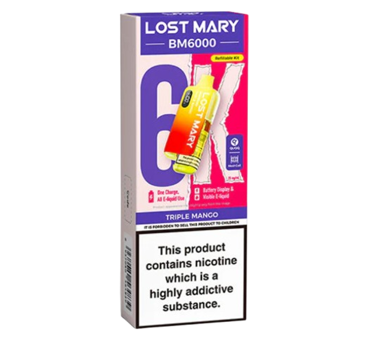 Lost Mary BM6000 Triple Mango Refillable Kit