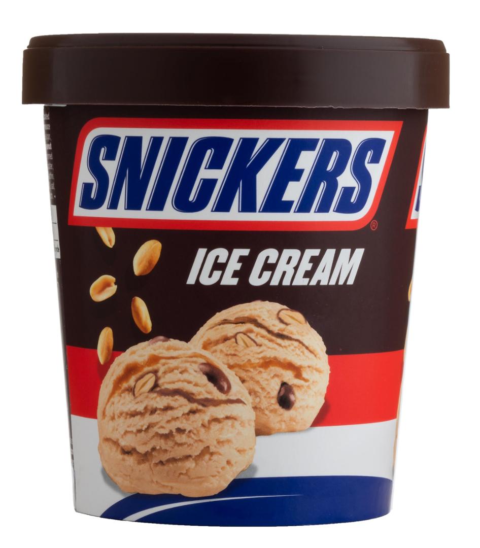 Snickers Chocolate Peanut Ice Cream Tub