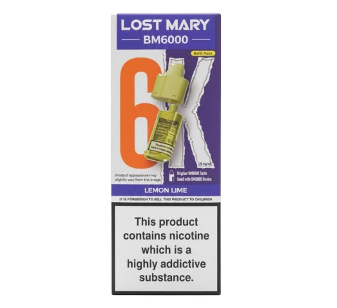 Lost Mary BM6000 6K Lemon Lime Refill Pack