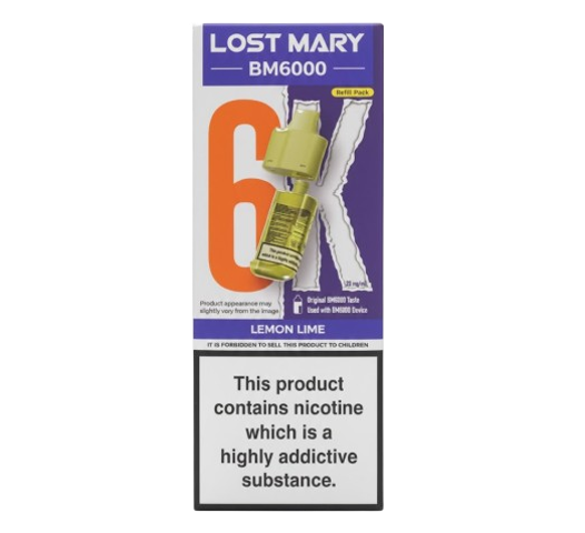 Lost Mary BM6000 6K Lemon Lime Refill Pack