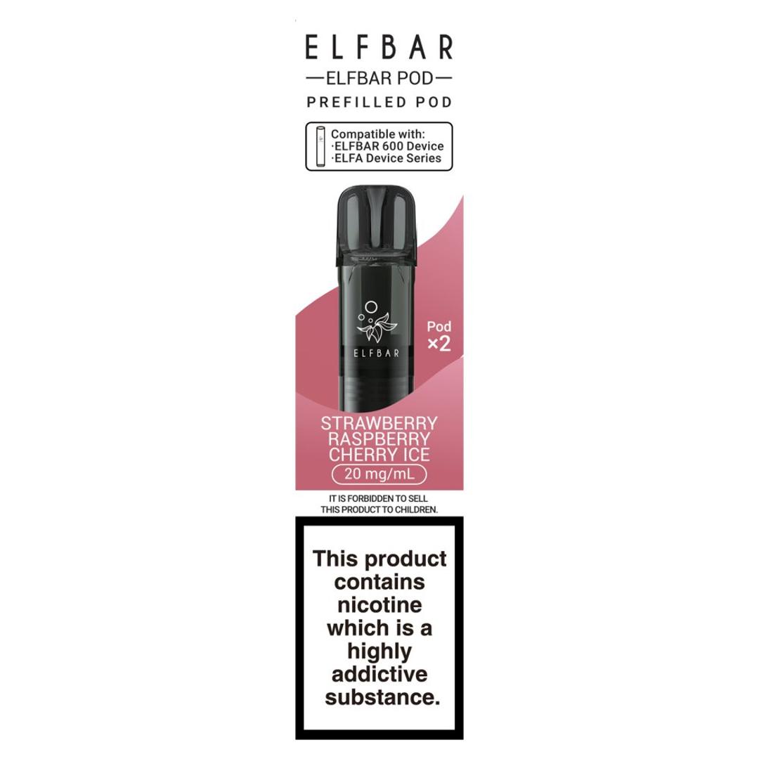 Elfbar Strawberry Raspberry Cherry Ice Prefilled Pod