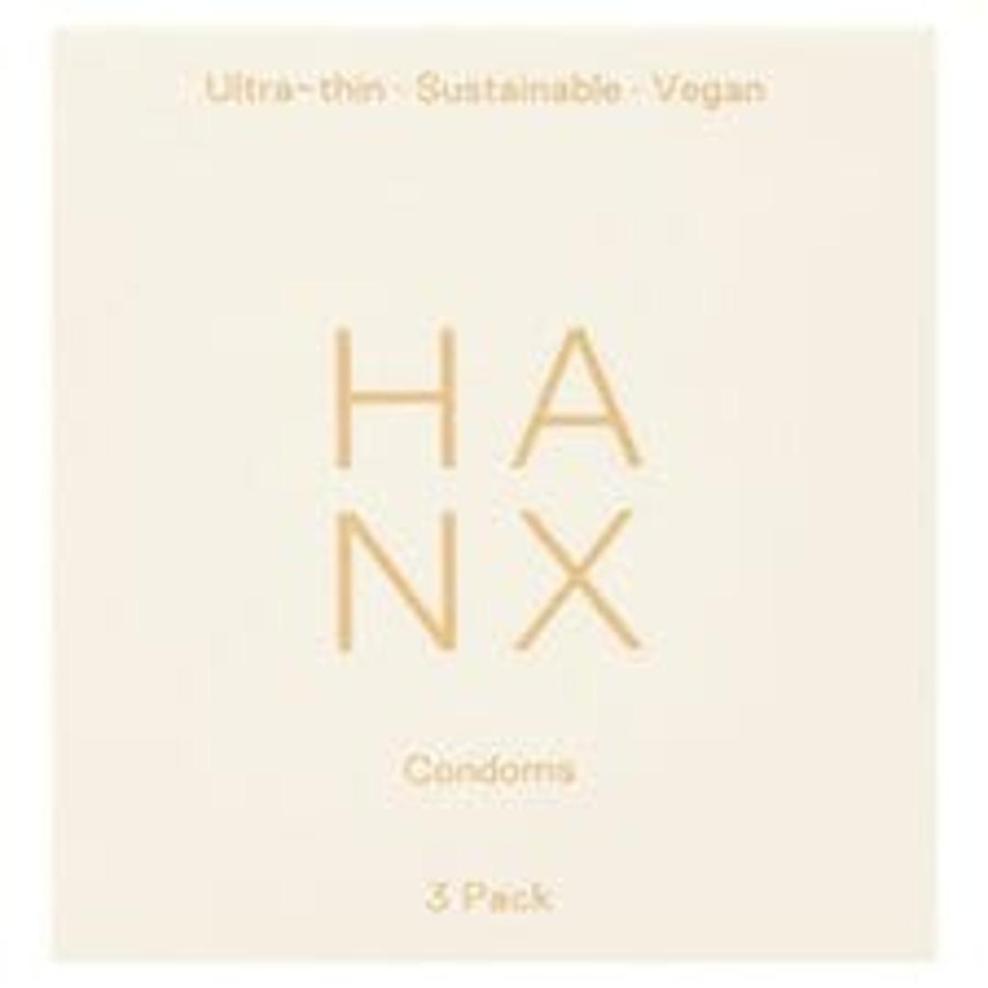 HANX Ultra Thin Sustainable Vegan Condoms 3pk