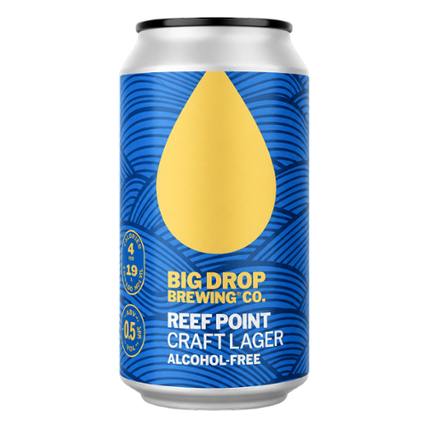 Big Drop Brewing Co. Reef Point Craft Lager Alcohol-Free