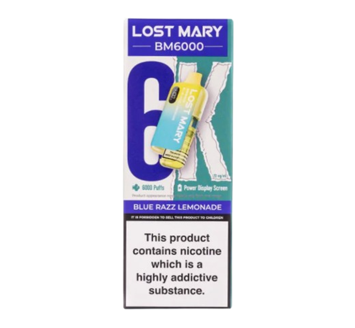 Lost Mary BM6000 Blue Razz Lemonade