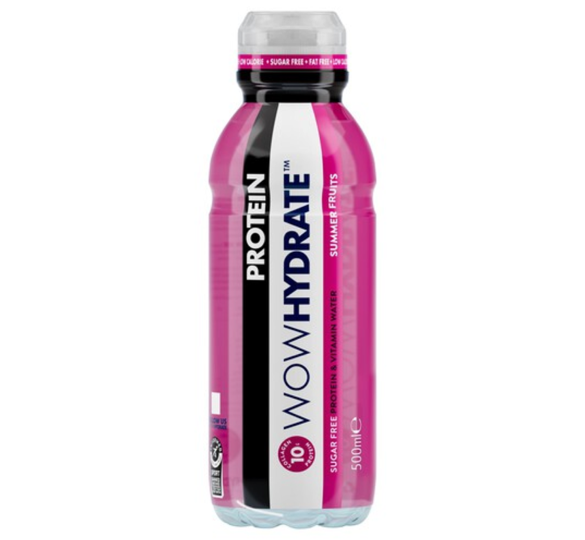 Wow Hydrate Protein Summer Fruits Electrolyte & Vitamin Water