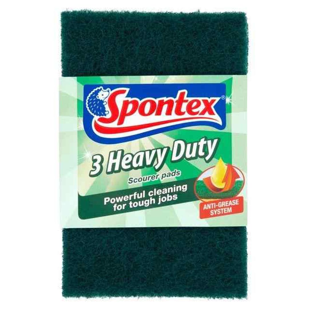 Spontex Heavy Duty Scouring Pads 3pk