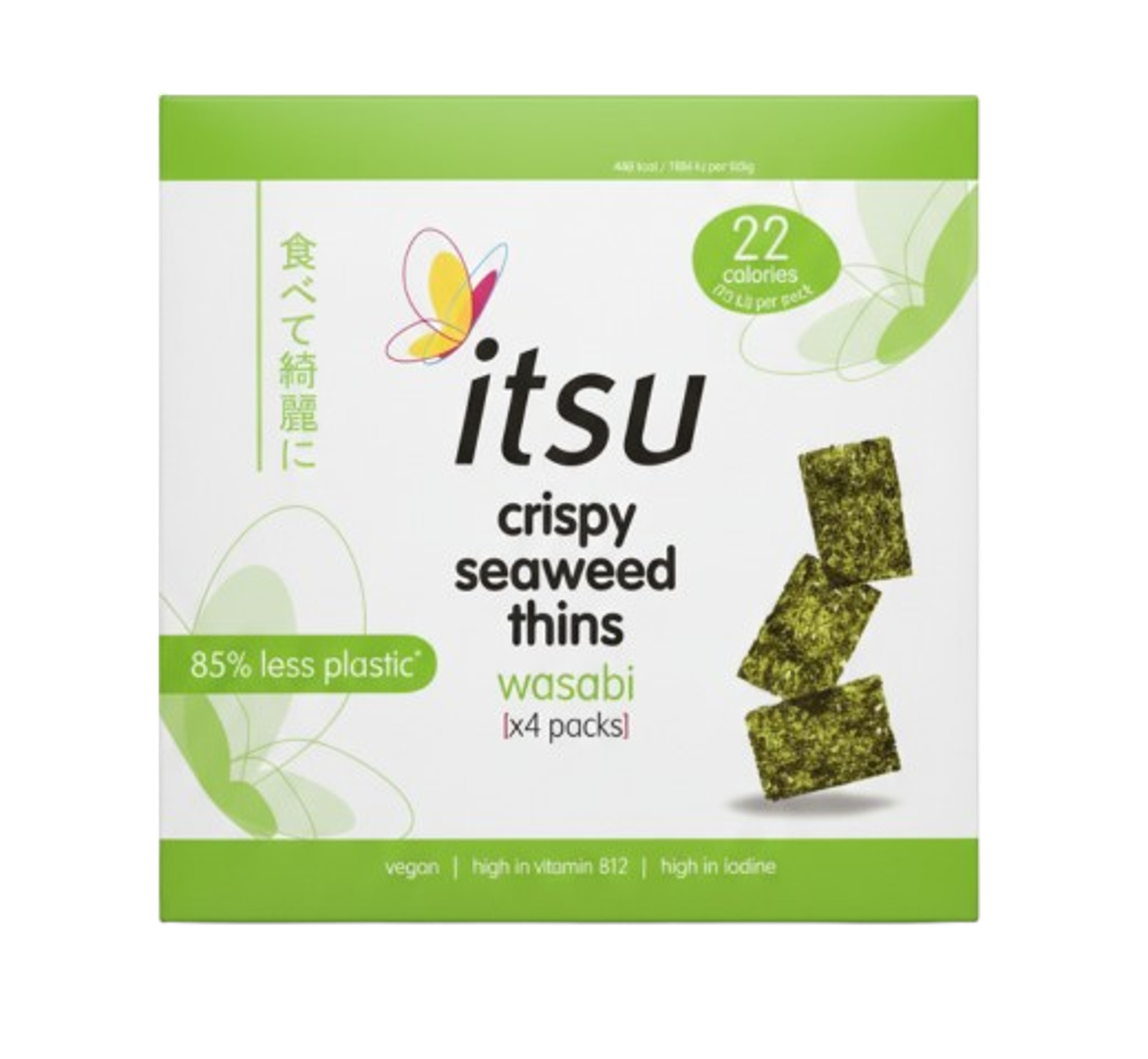 Itsu Crispy Seaweed Thins Wasabi 4pk