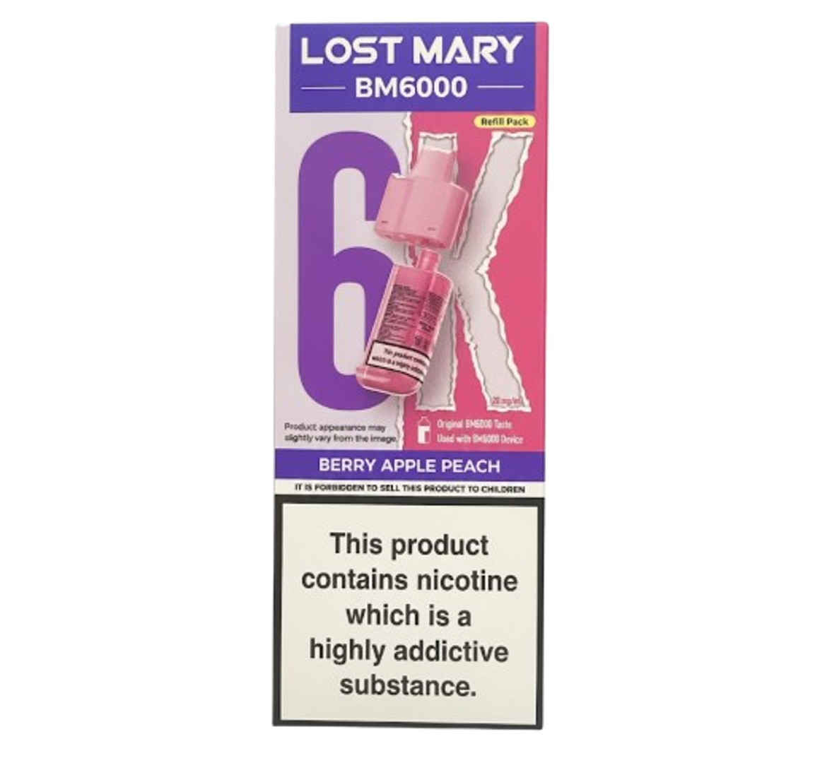 Lost Mary BM6000 Berry Apple Peach Refill Pack
