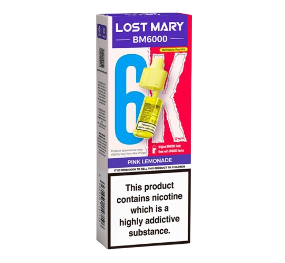 Lost Mary BM6000 6K Pink Lemonade Refillable Pod Kit