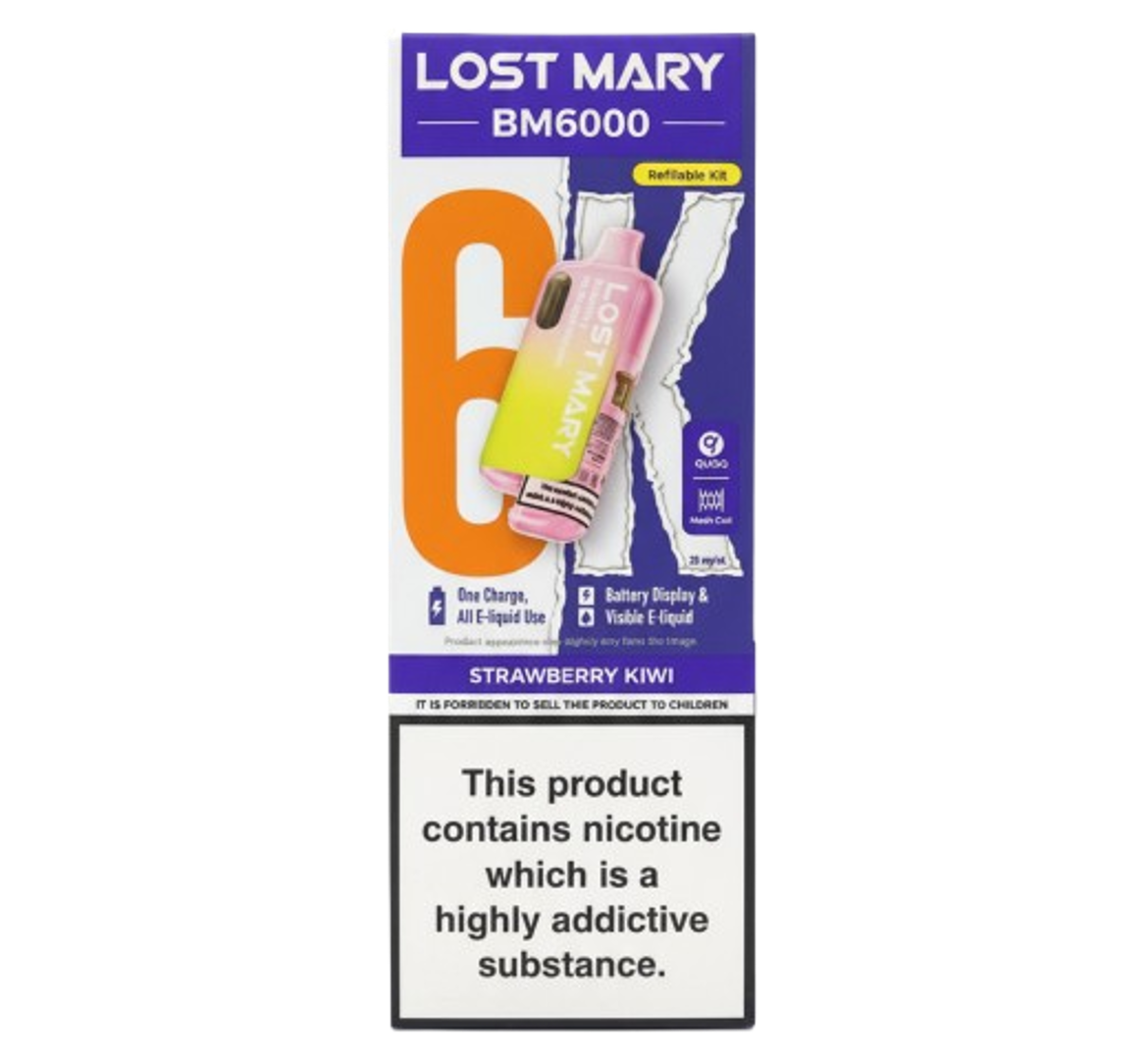 Lost Mary BM6000 Strawberry Kiwi Refillable Kit