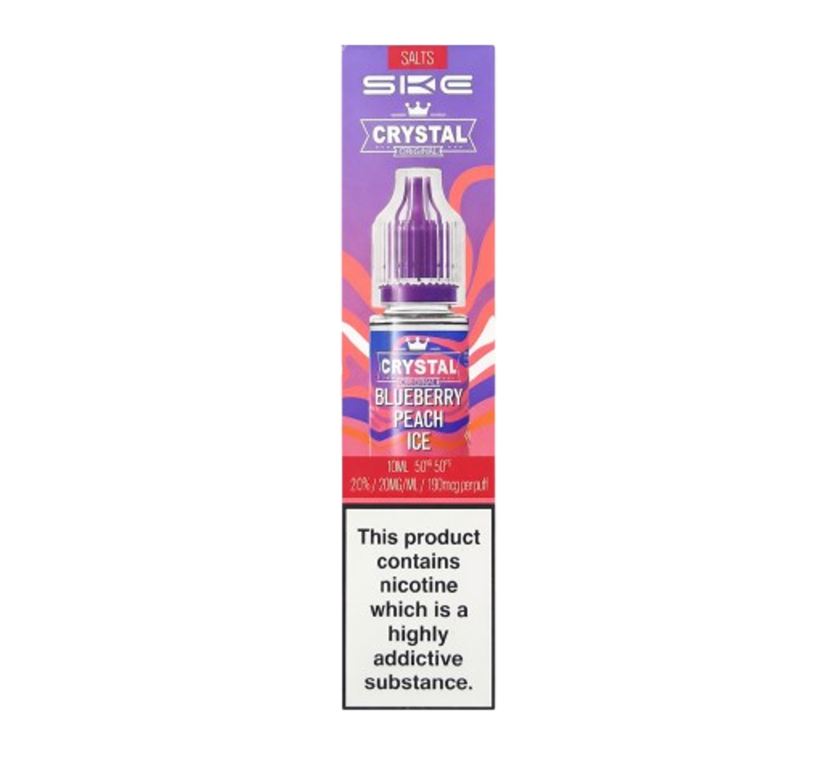 SKE Crystal Blueberry Peach Ice Salts