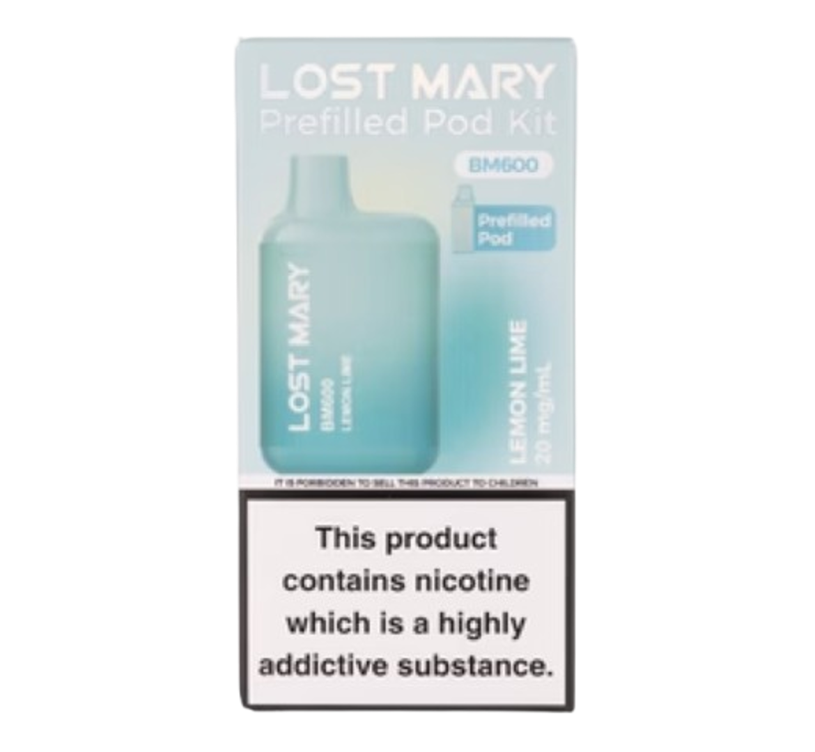 Lost Mary BM600 Lemon Lime Prefilled Pod Kit