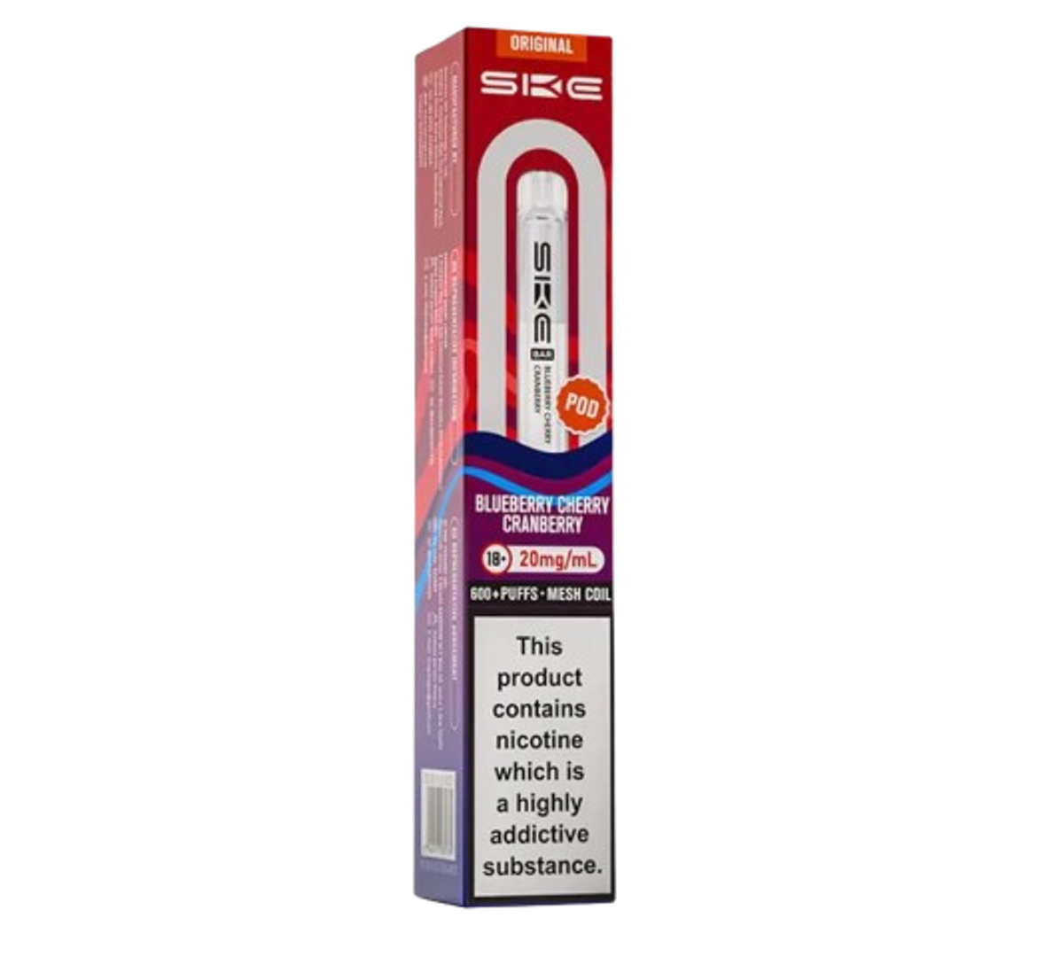 SKE Bar 600 Blueberry Cherry Cranberry Pod
