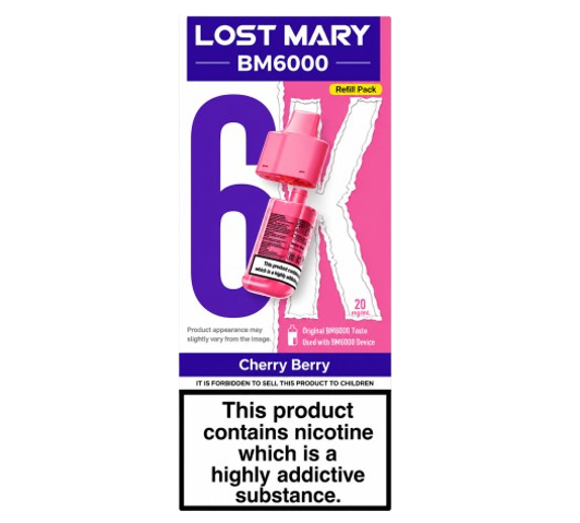 Lost Mary BM6000 Cherry Berry Refill Pack